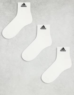 adidas - Training - 3er-Set Knöchelsocken in Weiß