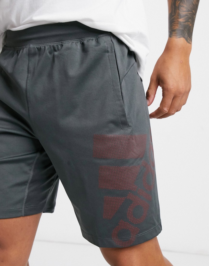 adidas Training 4KRFT sport graphic shorts in grey six