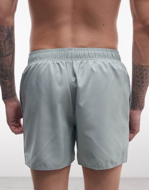 adidas - Training - 5 inch zwemshort in saliegroen en wit, 5 van 5