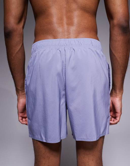 adidas Training 5" swim shorts in silver violet/white, 5 of 5