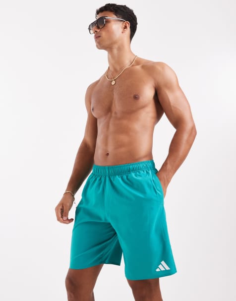 adidas Training 5"" swim shorts in teal - view 1
