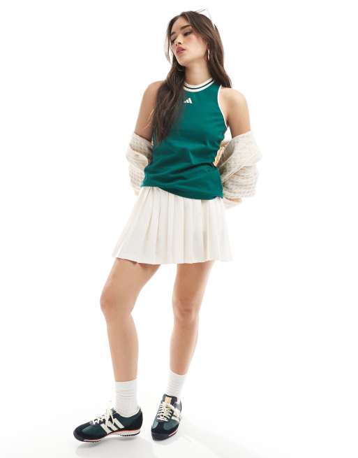 売れ筋商品|||アディダス カットソー トップス レディース Women's Heritage Classic Tennis Tank Top Collegiate Green adidas Heritage Tank (W)