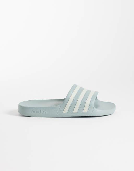 adidas - Training - Adilette Aqua - Slippers in saliegroen, 2 van 4