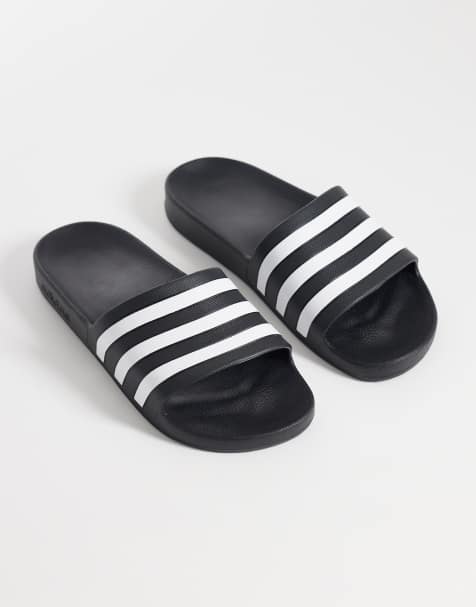 adidas - Training - Adilette Aqua - Slippers in zwart - view 1