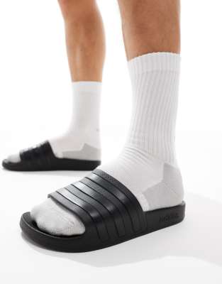 adidas performance adidas Training Adilette sliders in black