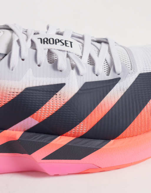 adidas Training Adizero Dropset Pro baskets grises et dégradé rouge, 2 de 5