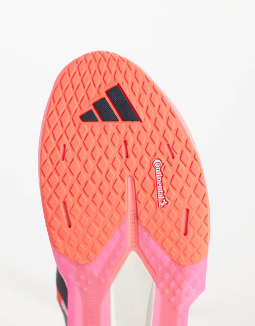 adidas Training Adizero Dropset Pro sneakers in grijs en rood verloop, 4 van 5