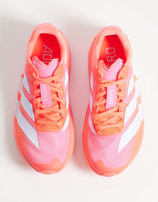 adidas Training Adizero Dropset Pro sneakers in rood en zilver, 2 van 5