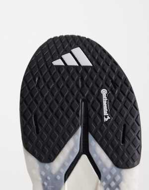 adidas Training Adizero Dropset Pro trainers in white and black