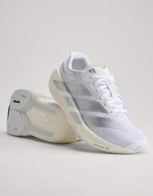 adidas Training Adizero Dropset Pro träningsskor i vitt och silver, 2 av 4