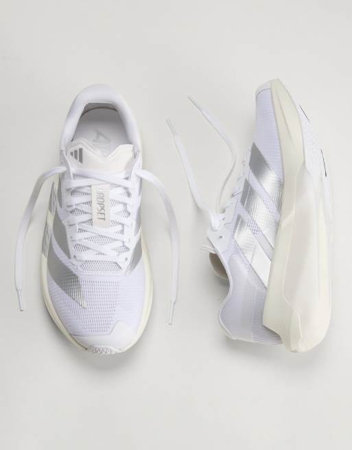adidas Training Adizero Dropset Pro træningssneakers i hvid og sølv, 3 af 4