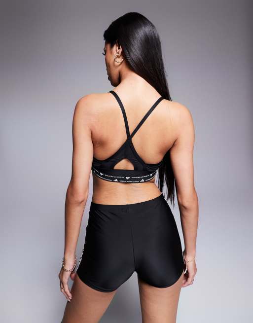 adidas Training - AERCT - Reggiseno nero, 2 di 4