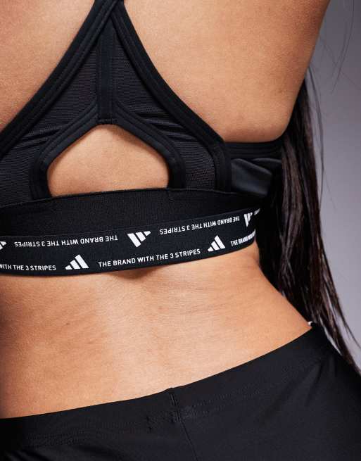 adidas Training - AERCT - Reggiseno nero, 3 di 4
