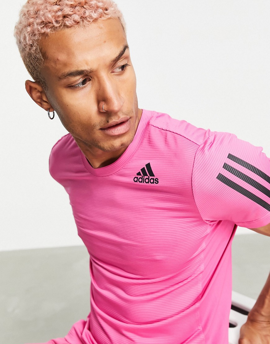 Adidas - Training - aero ready - T-shirt met BOS-logo in roze