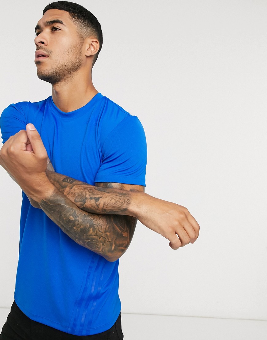 Adidas - Training - Aero - T-shirt in blauw