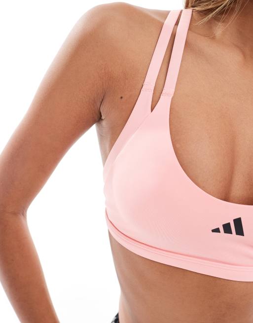 adidas Training - Aeroimpact Luxe - Pink sports-bh med let støtte, 4 af 4