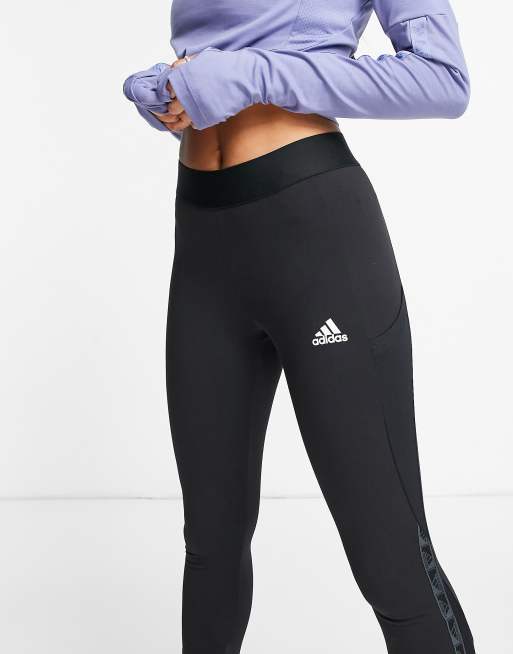 Buy adidas Black Sportswear Training Aeroready 3-Stripes High-rise 7/8  Optime Pocket Leggings from Next Canada