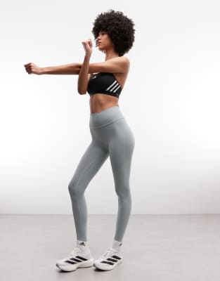 Adidas Originals Adidas Training All Me 7 Inch Leggings In Green