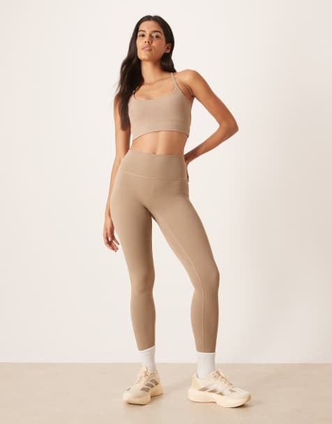 adidas – Training All Me – Blekbruna, 7/8-långa leggings - view 1
