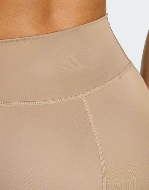 adidas Training – All Me – Essentials – Ljusbruna, hellånga leggings , 4 av 4