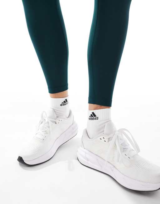 adidas - Training All Me - Leggings a 7/8 verde scuro, 5 di 5
