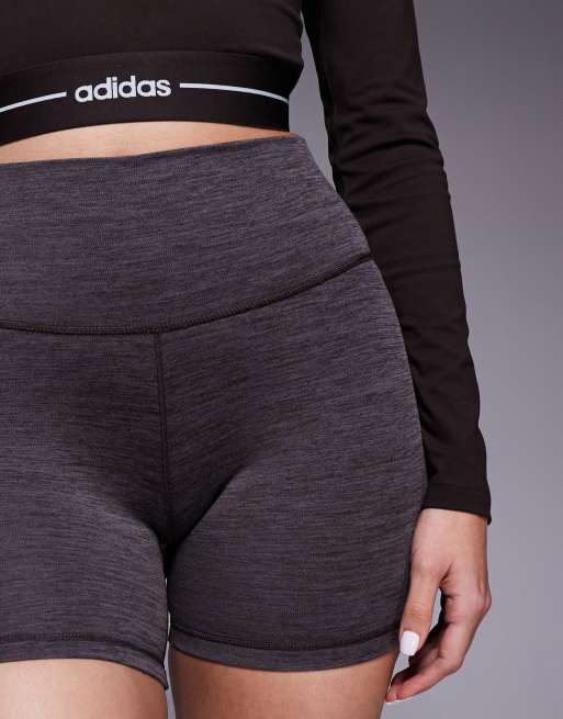 adidas - Training - All Me - Leggingshort van 5 inch in koffiebruin, 4 van 5