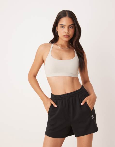 adidas Training - All Me - Reggiseno sportivo color pietra a sostegno leggero - view 1