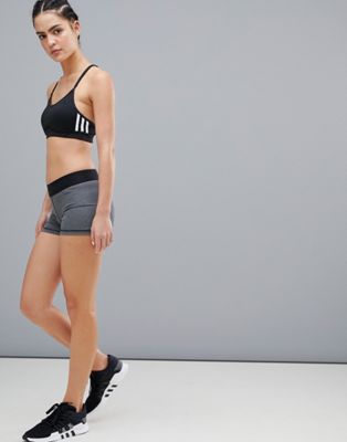 Adidas - Training Alphaskin - 3 Inch korte broek in donker grijs