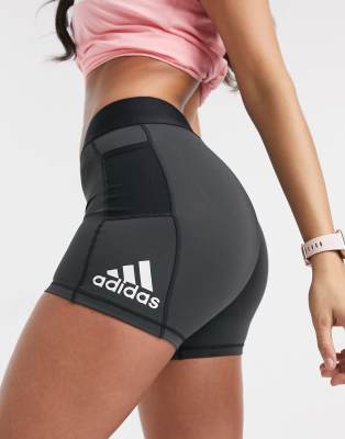 adidas Training alphaskin booty shorts 