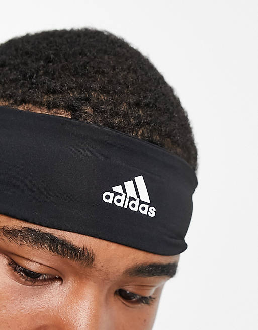 Asos Men Accessories Headwear Headbands Adidas Alphaskin headband with reflective 3 stripes in 