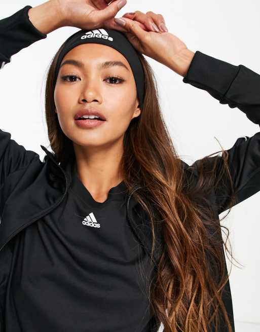 adidas Training alphaskin leggings with 3 stripes in black, ASOS