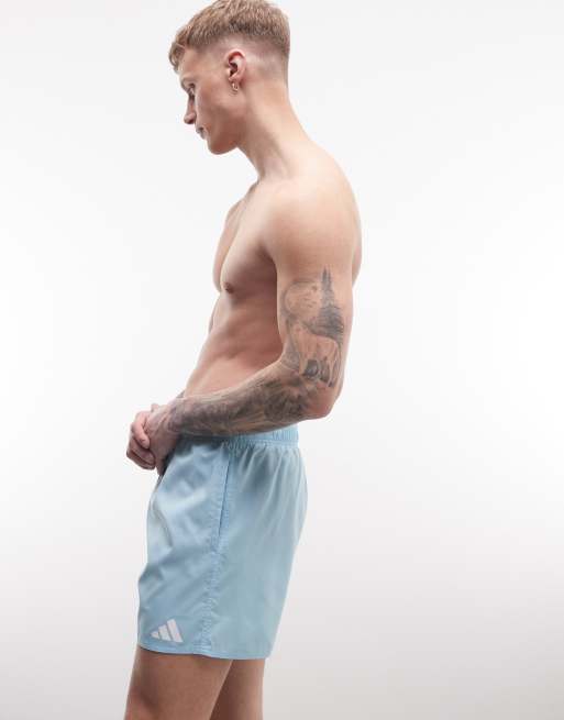 adidas Training – Badeshorts in Blau und Weiß, 5 Zoll Schrittlänge, 3 von 5
