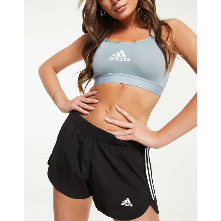 adidas Sports bra AEROREACT TRAINING in gray/ dark gray