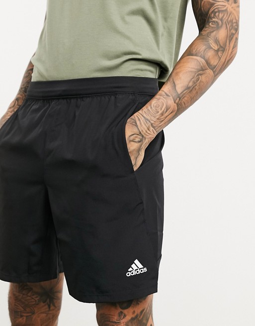 adidas Training badge of sport shorts in black