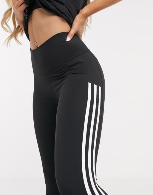 adidas Originals LEGGINGS BLACK AOP STRIPES - Leggings - Trousers