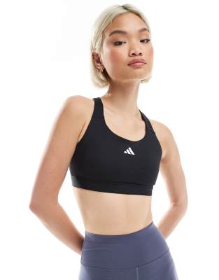 adidas - Training - BH in Schwarz mit starker Stützfunktion