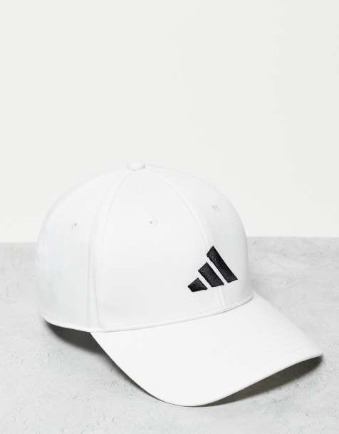 adidas Training cotton baseball cap in white
