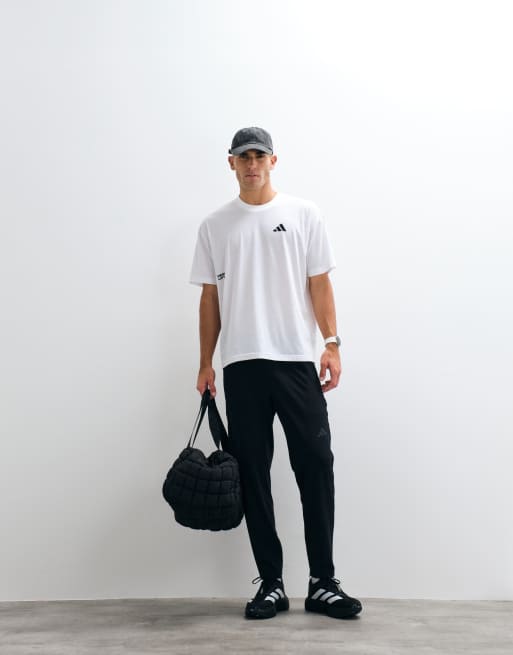 adidas Training – Biały T-shirt z nadrukiem na plecach, 4 z 5