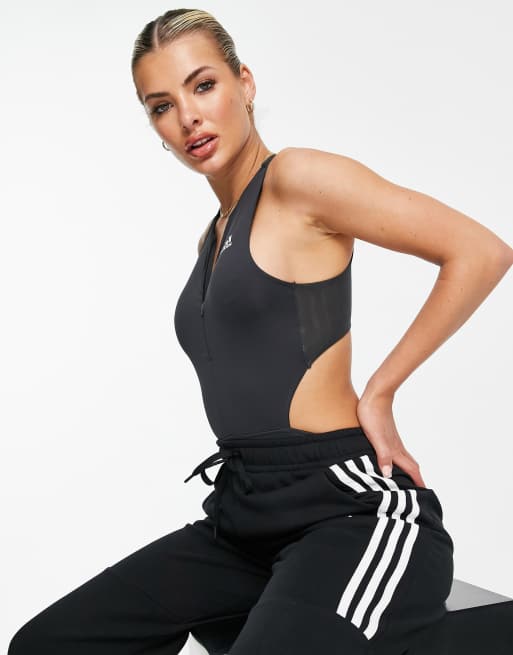 adidas Training body with cut out detail in black | ASOS