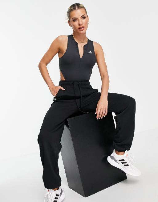 adidas Long Sleeve Bodysuit - Black, Women's Lifestyle