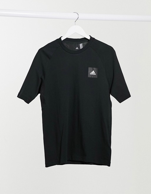 adidas Training BOS badge logo t-shirt in black