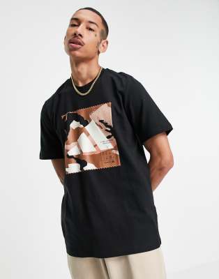 adidas Training BOS camo box logo t-shirt in black | ASOS