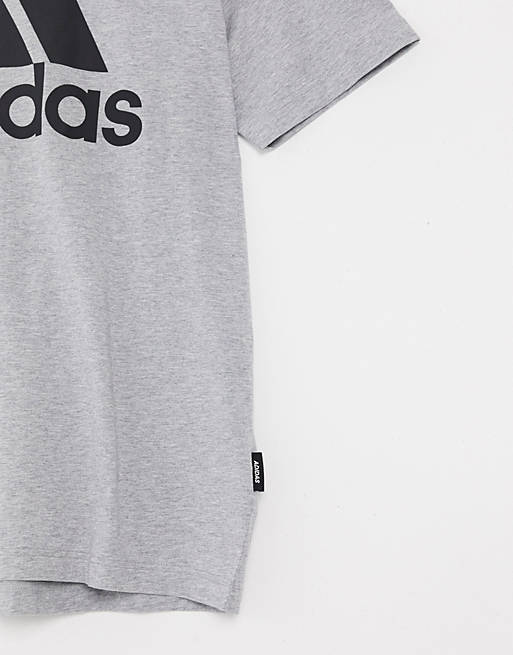  Adidas Training BOS large chest logo t-shirt in grey 