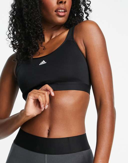 Brassière de sport maintien léger noir Adidas Performance