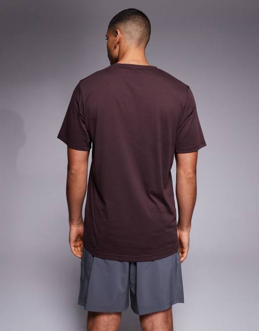 adidas Training – Brun bas-t-shirt, 3 av 5