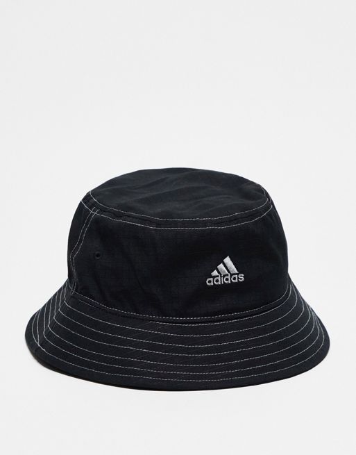 adidas Training bucket hat in black