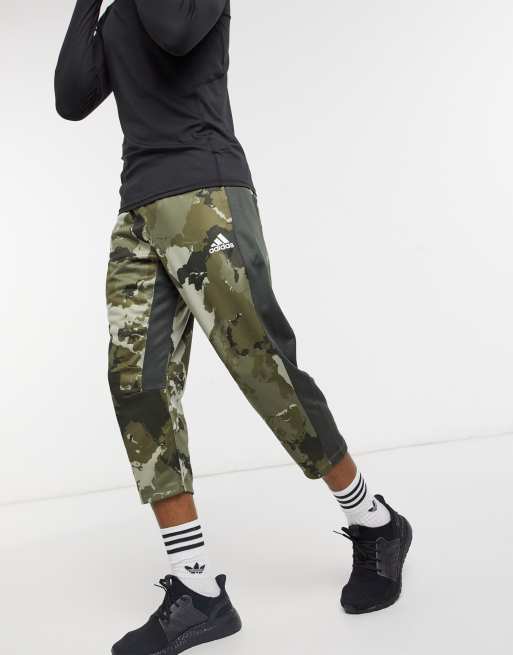 adidas Training camo joggers in green | ASOS