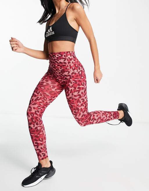 Adidas rose print store leggings