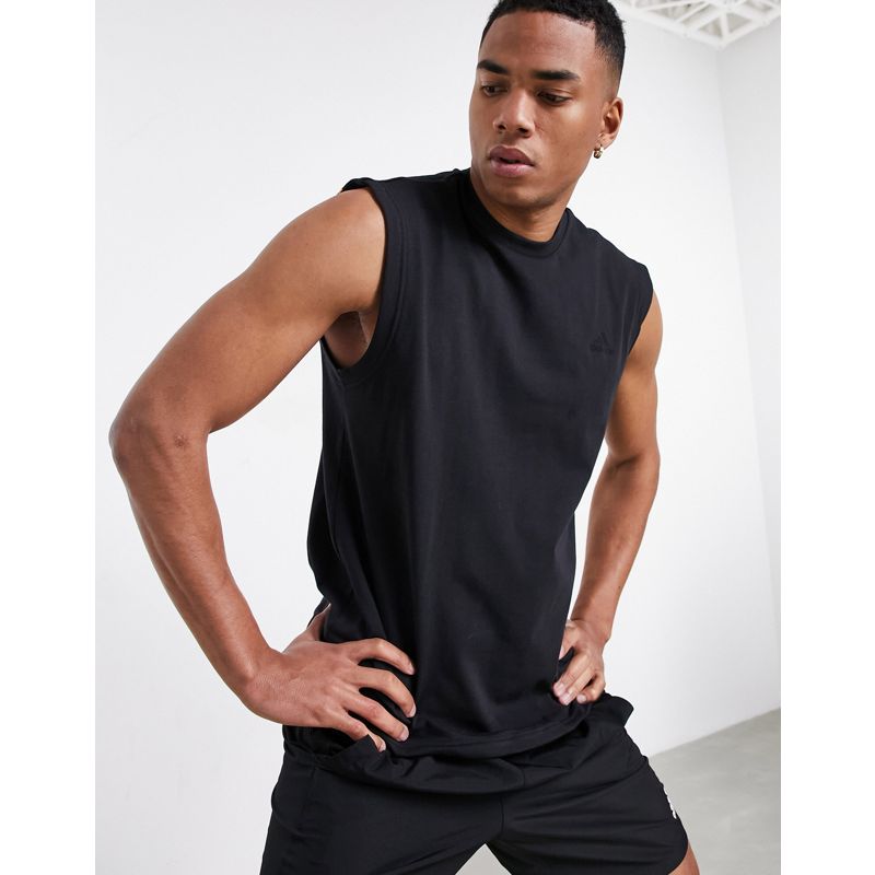 Activewear Uomo adidas Training - Canotta nera con logo