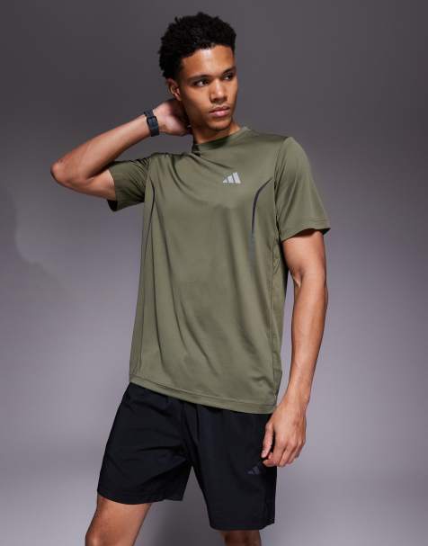 adidas – Training Climacool – Olivgrön t-shirt - view 1
